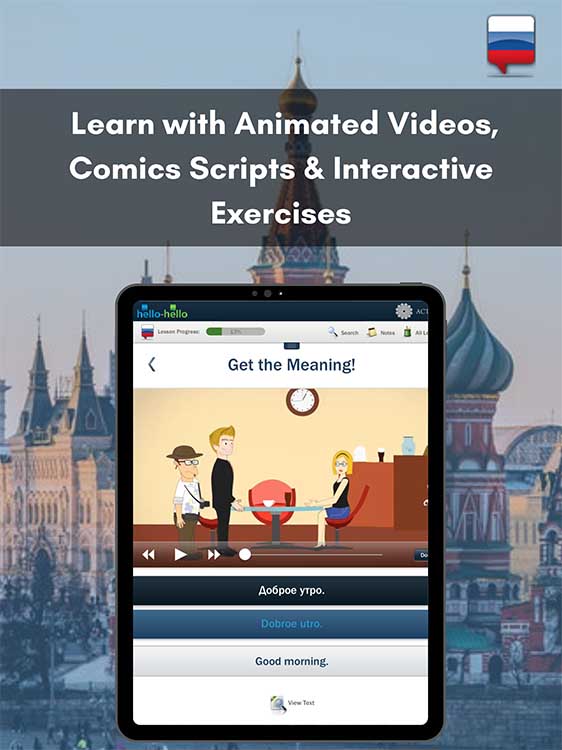 learn Russian on iPhone14 app hellohello