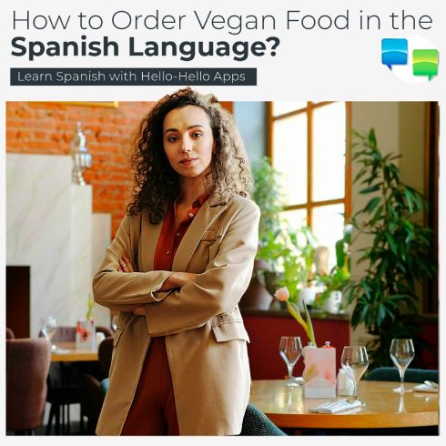 how to order vegan food Spanish language