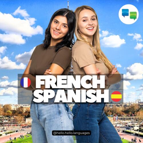 French Spanish language learning app for iOS android