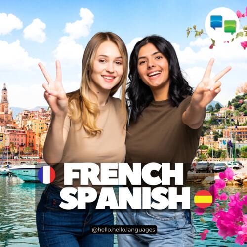 French and Spanish language learning iPhone android app