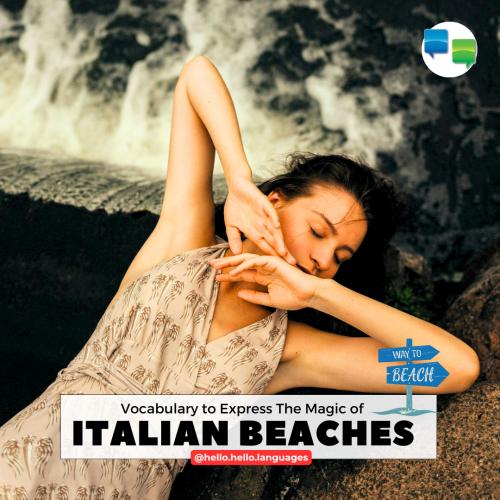 Italian beach vocabulary learn langauge Hello-Hello iOS App