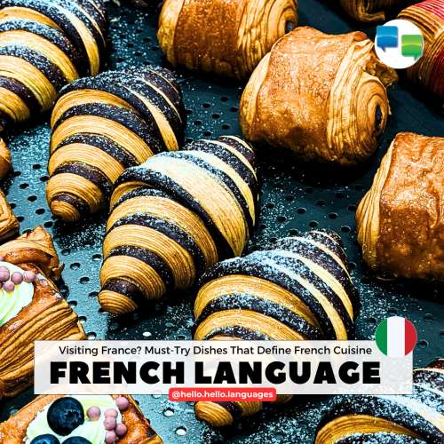 Learn French food words language with Hello-Hello