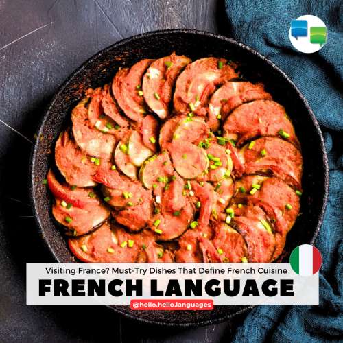 Learn French food words language with Hello-Hello