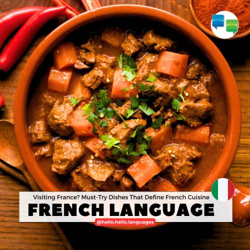Learn French food words language with Hello-Hello