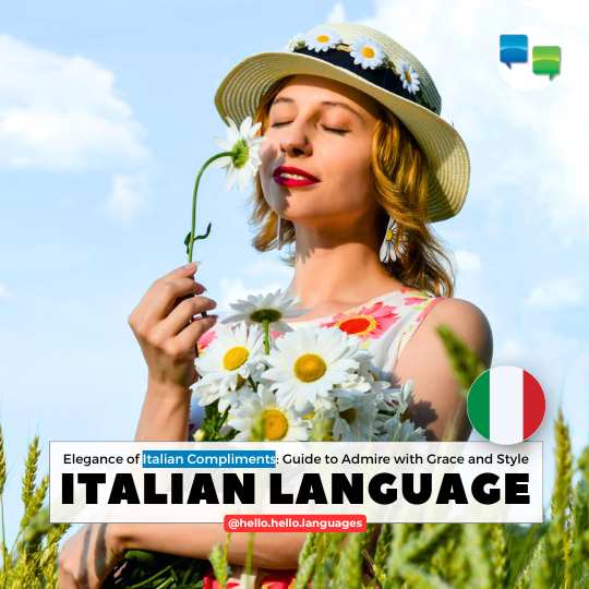 Learn Italian with Hello-Hello Word for Compliment