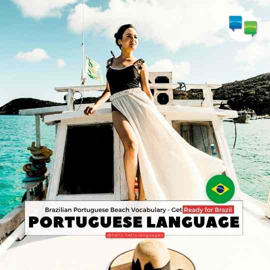 Brazilian Beach Vocabulary Learn Portuguese with Hello-Hello
