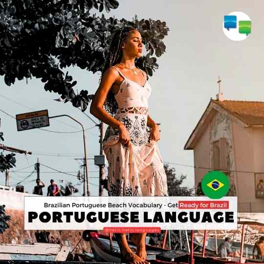 Brazilian Beach Vocabulary: Learn Portuguese with Hello-Hello