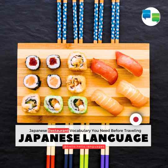 Japanese Restaurant Vocabulary with Hello-Hello iPhone android app