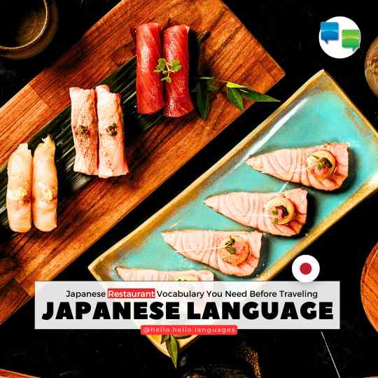 Japanese Restaurant Vocabulary with Hello-Hello iPhone android app