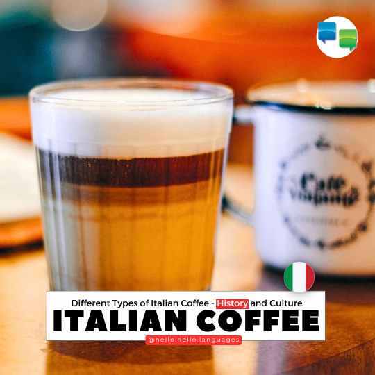 Differenet Italian Coffee History Culture Learn Italian with Hello-Hello