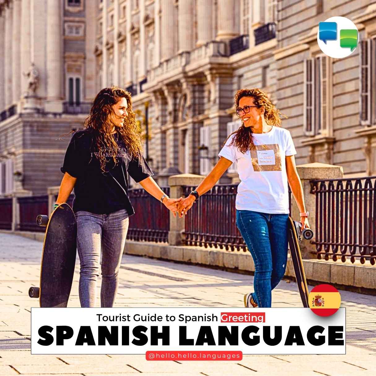 Greetings in Spanish language learning Hello-Hello