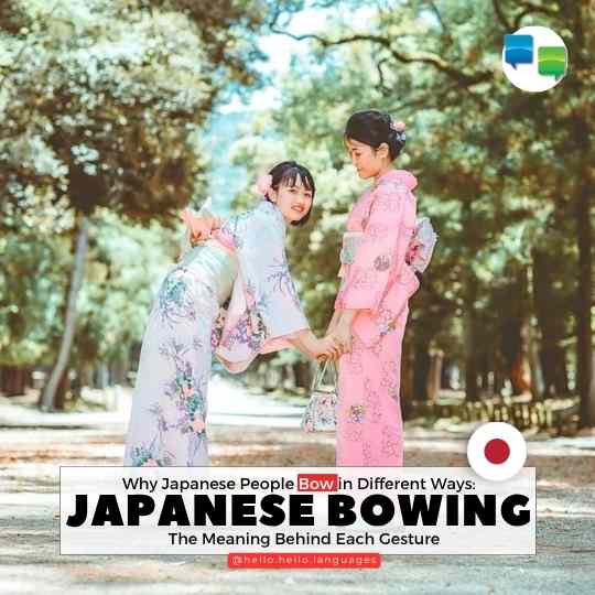 Japanese Bowing Culture Learn Language with Hello-Hello