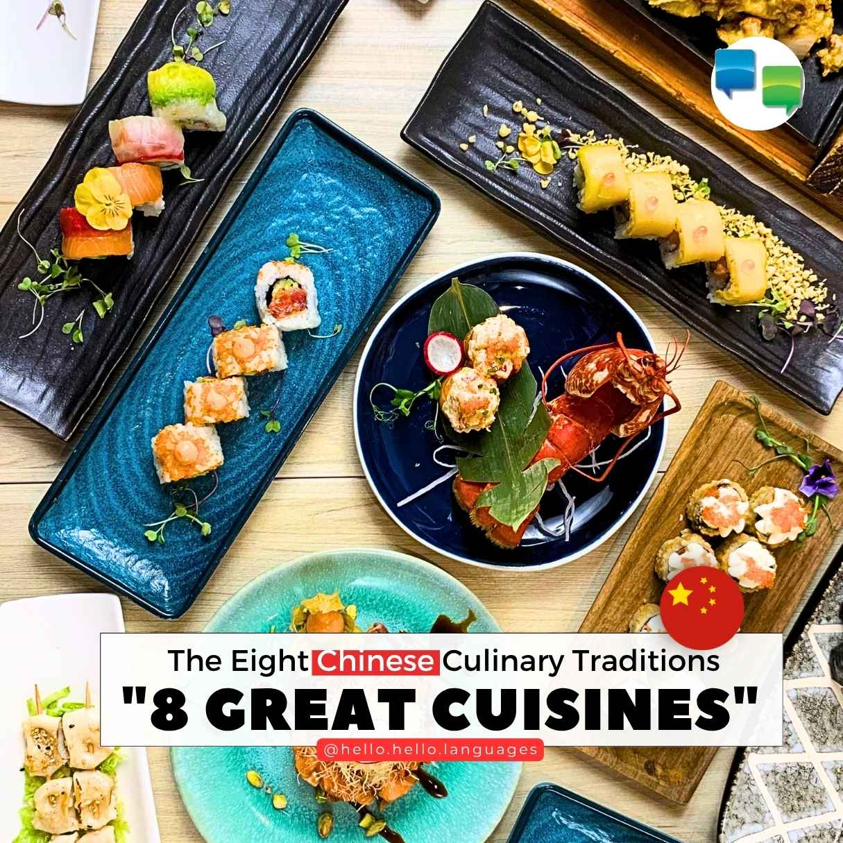 China Eight Culinary Traditions language Hello-Hello