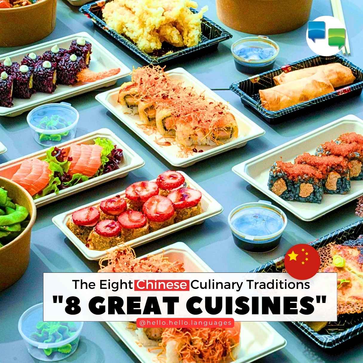 China Eight Culinary Traditions language Hello-Hello